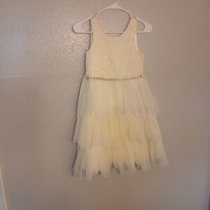 American Princess Cream Layered Tulle Dress